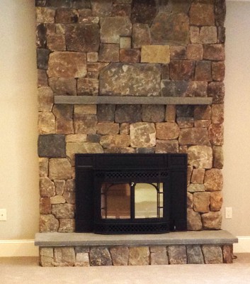 Fireplace veneer by New View